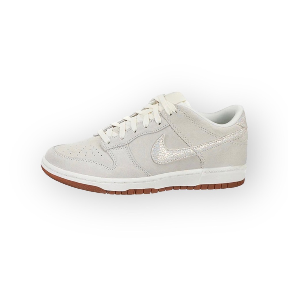 VHTF: Nike ✔︎ Dunk Low Skinny PRM Premium Sail Luster Basketball Sneakers ✔︎ 8.5